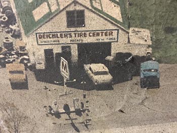 Deichler's Tire & Service Center Shop in 1952